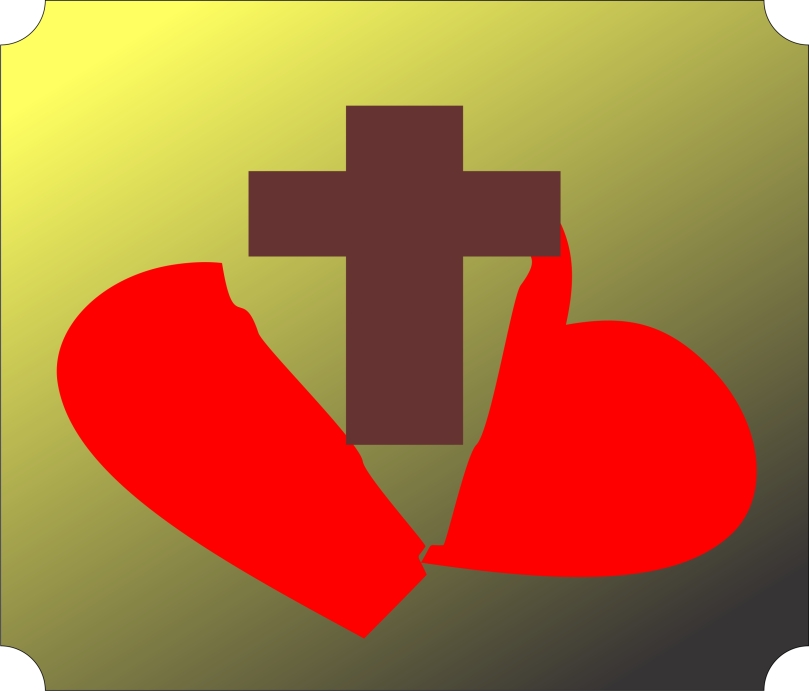 Broken Heart Cross